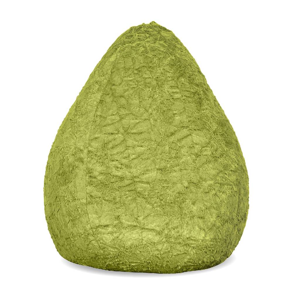 LUMALAND Luxury Fluffy Sitzsack (120 L) - indoor - Grün