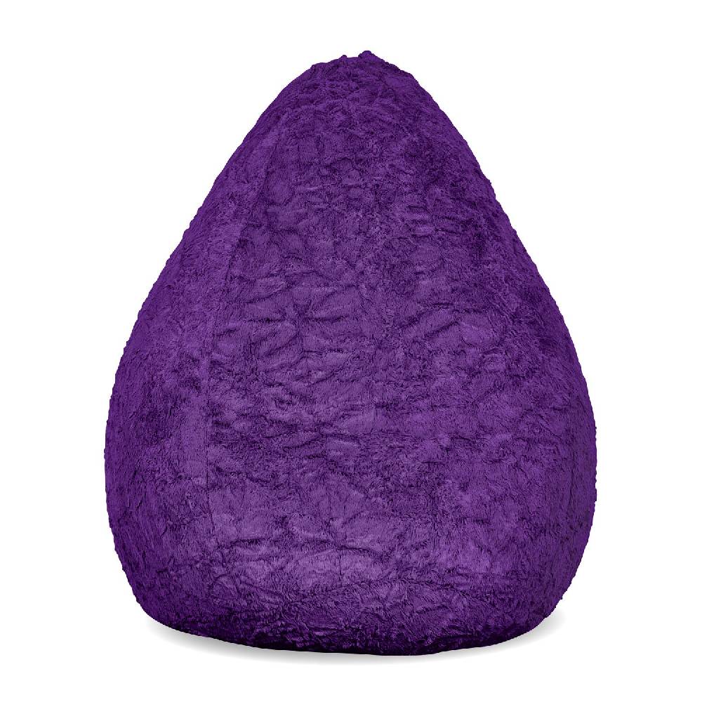 LUMALAND Luxury Fluffy Sitzsack (120 L) - indoor - Lila Neueste Stile