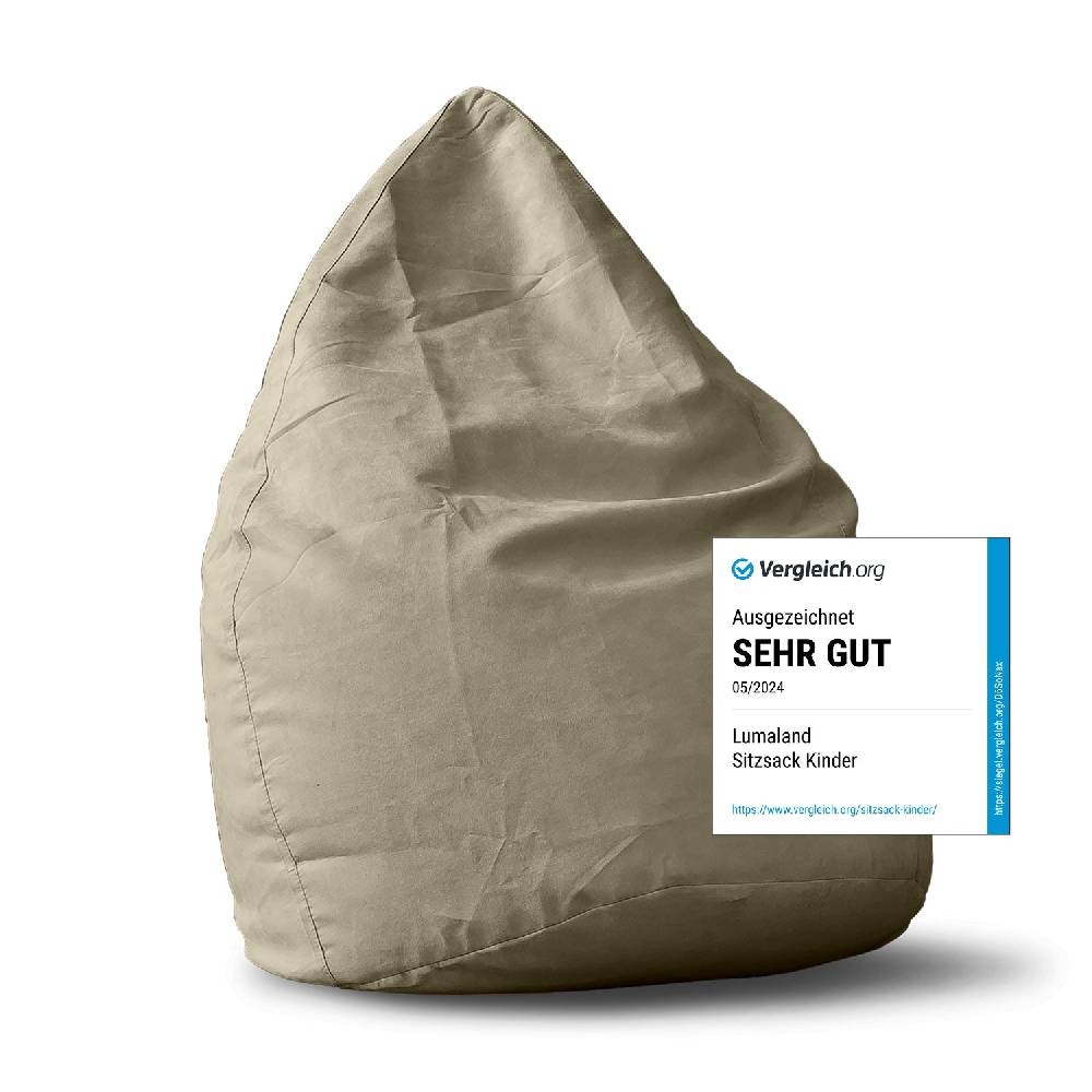 LUMALAND Luxury XL PLUS Sitzsack (220 L) - indoor - Beige
