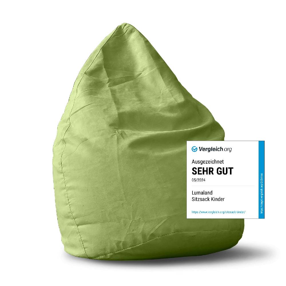 LUMALAND Luxury XL PLUS Sitzsack (220 L) - indoor - Grün