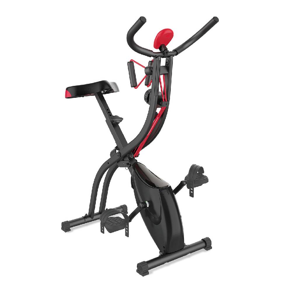 VITALmaxx Heimtrainer Fitness Bike mit Expanderbänder