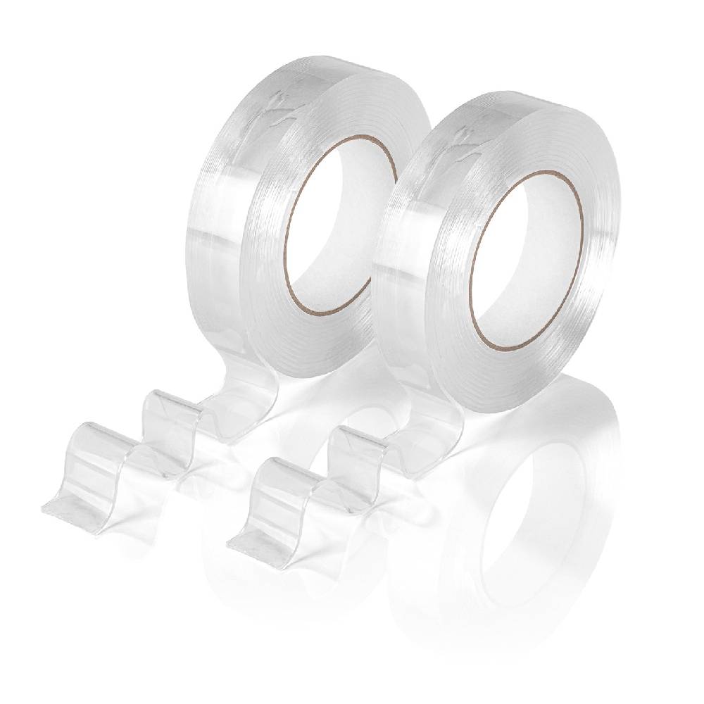 EASYmaxx Spurenloses Klebeband - 5 m - 2er-Set