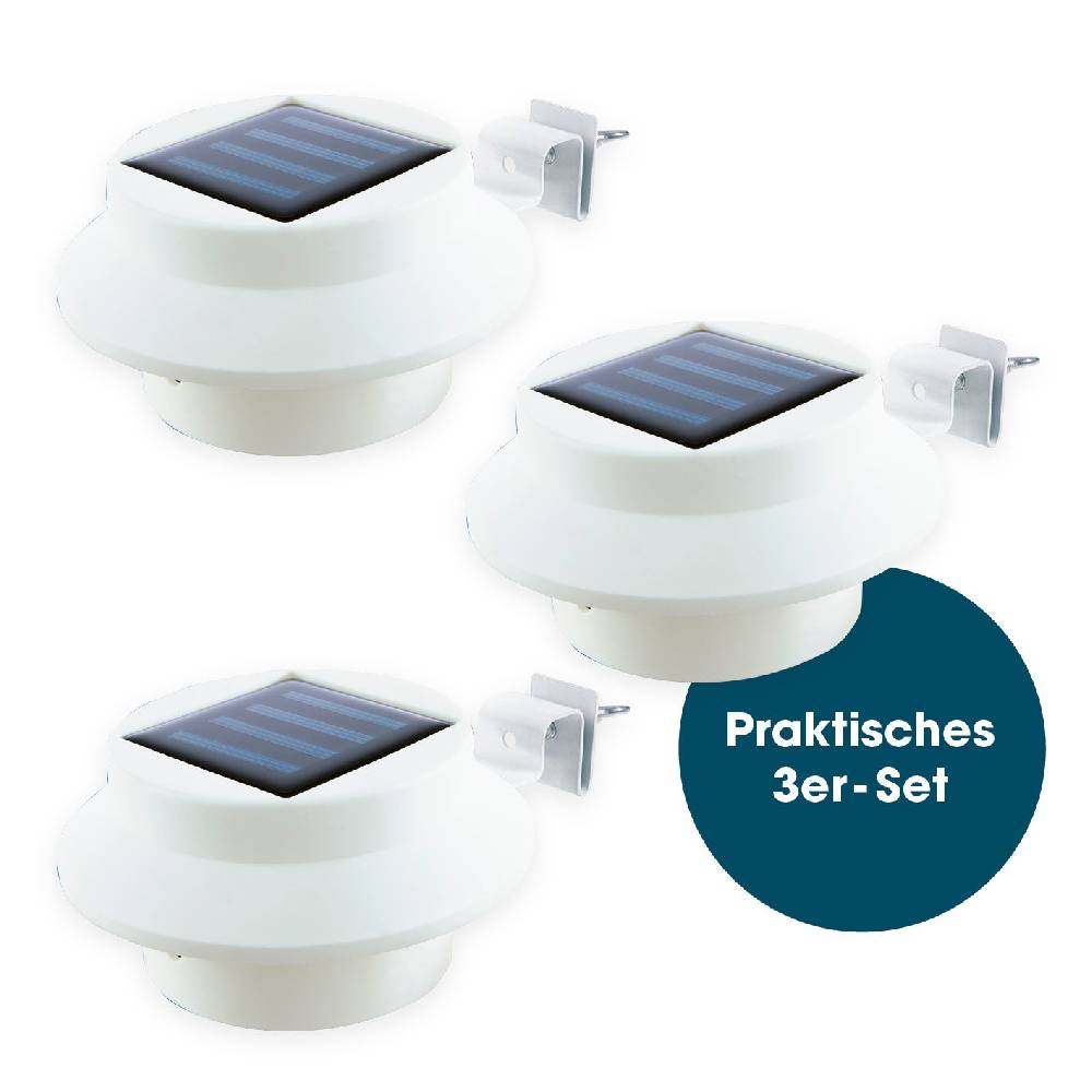 EASYmaxx Dachrinnen-Leuchten - 3er-Set Kostenloser Versand