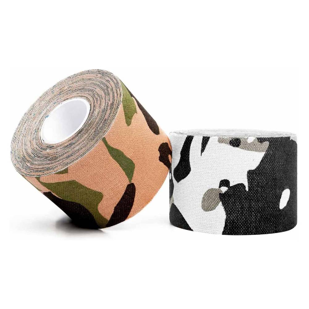 World Fitness Kinesiologisches Tape - 7,5 cm x 5 m - Dschungel-Tarnfarbe