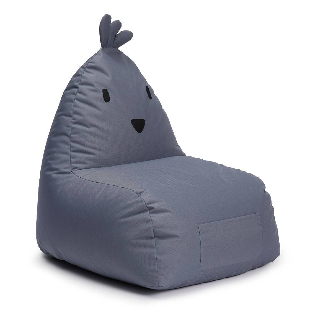 LUMALAND Kindersitzsack Animal Line Chick (200 L) - indoor & outdoor - Stahlgrau