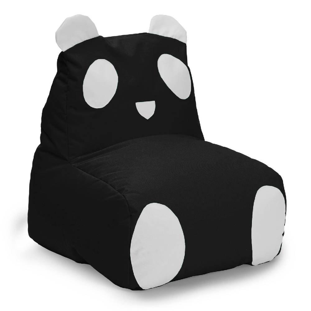 LUMALAND Kindersitzsack Animal Line Panda (180 L) - indoor & outdoor - Schwarz/Weiß