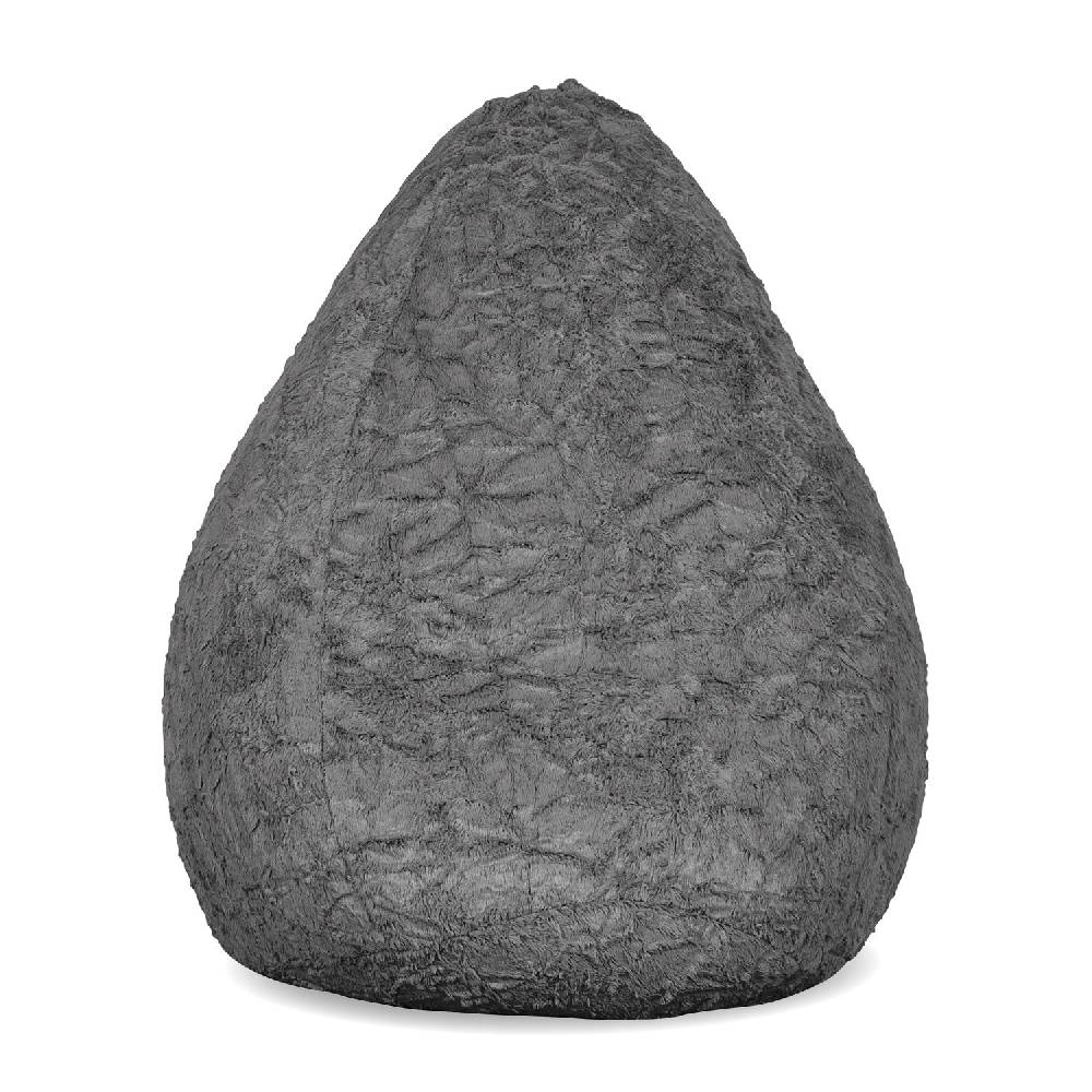 LUMALAND Luxury Fluffy Sitzsack (120 L) - indoor - Grau Räumungsverkauf