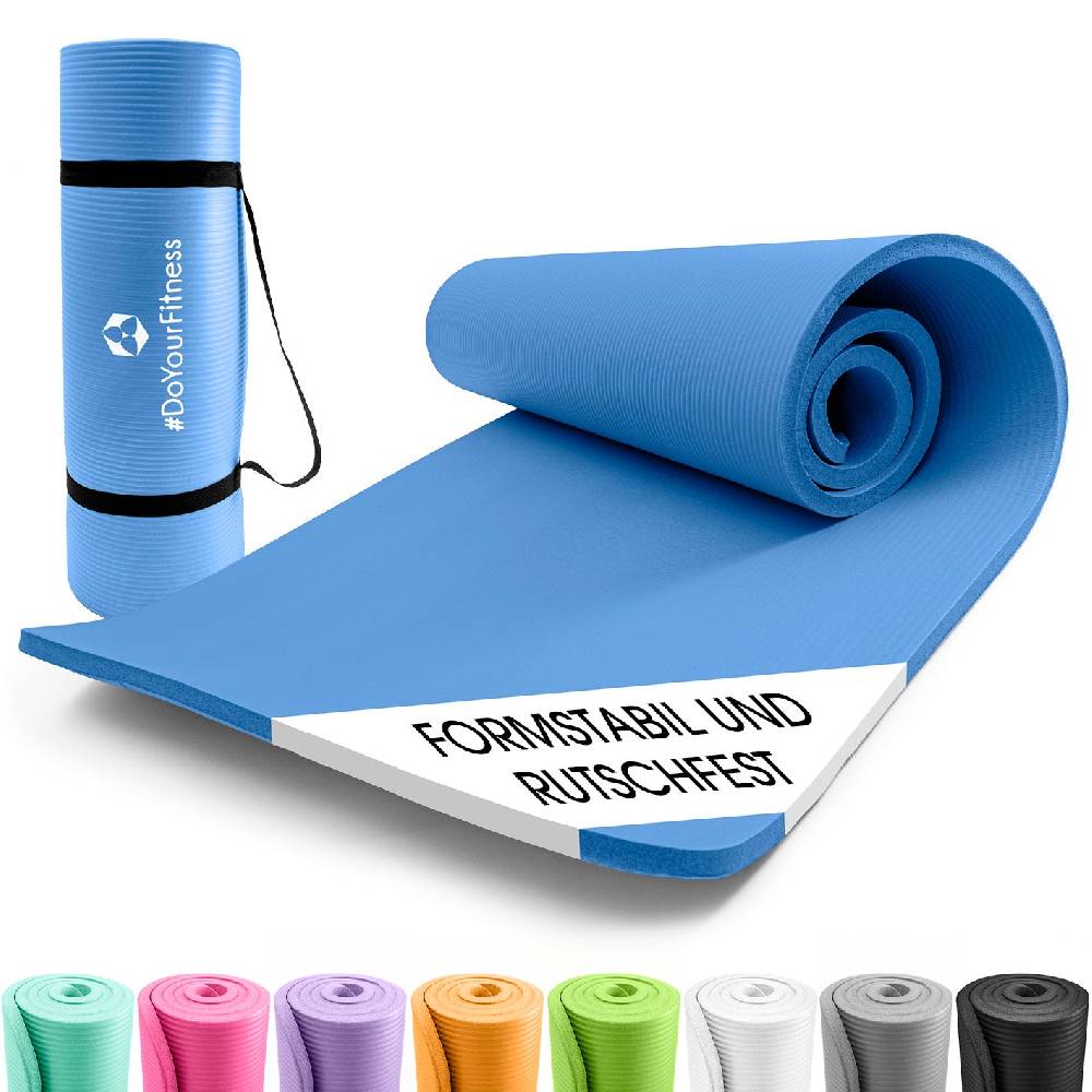 #DoYourFitness Fitness- und Gymnastikmatte - 183 x 61 x 1,5 cm - Blau