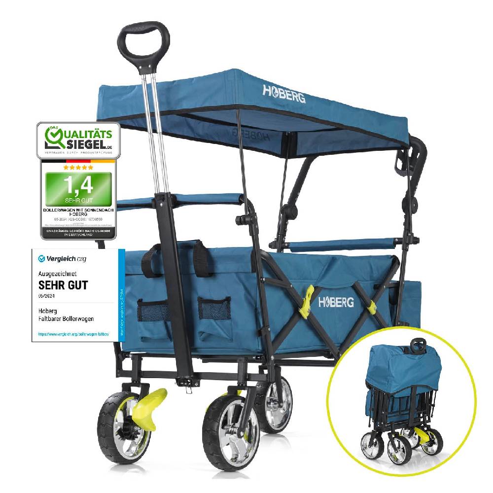 Hoberg Faltbarer Bollerwagen - Blau