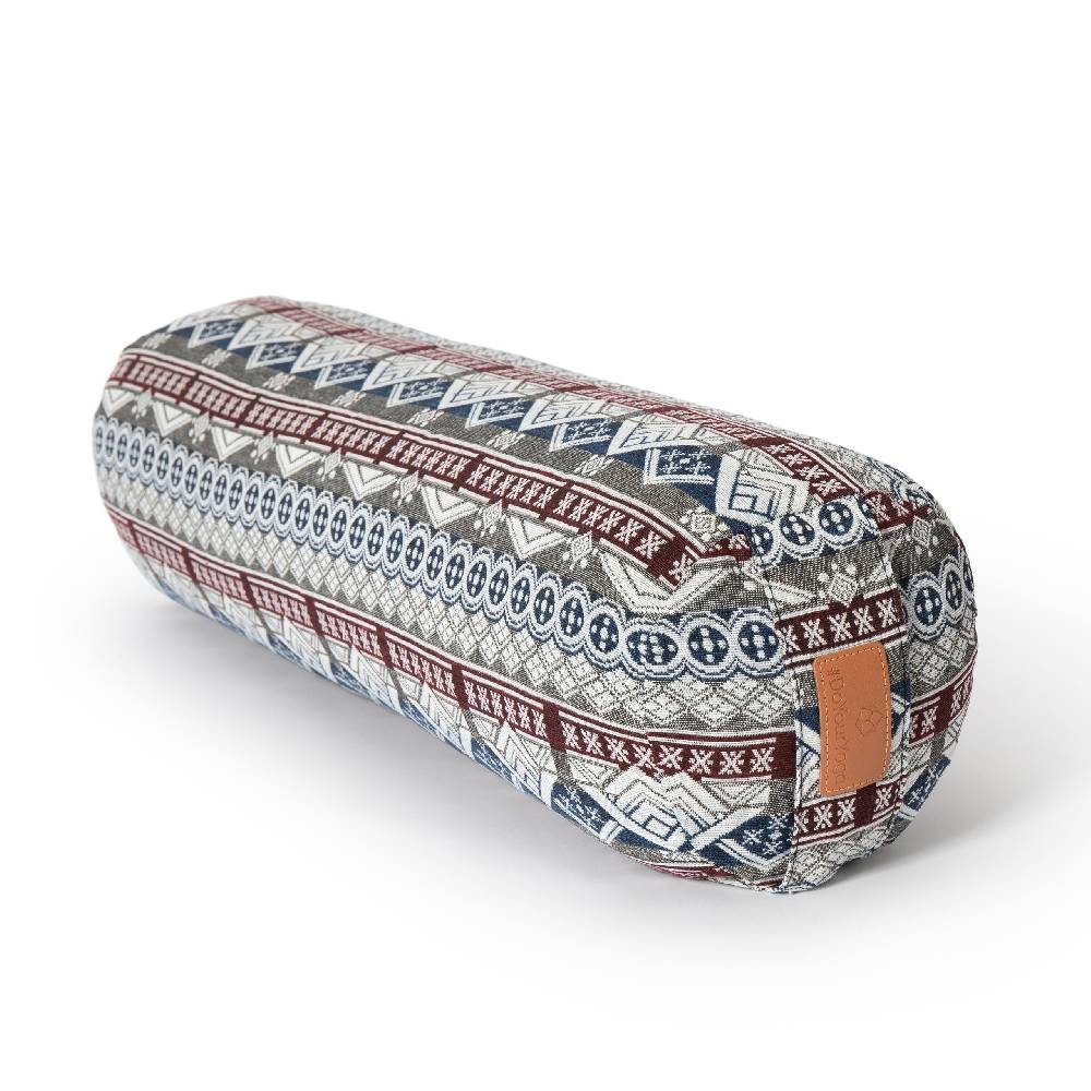 #DoYourYoga Yoga-Bolster Tarik - gefüllt mit Bio-Dinkelspelz - 68 x 22 x 22 cm - Style 19 Weihnachtsangebot