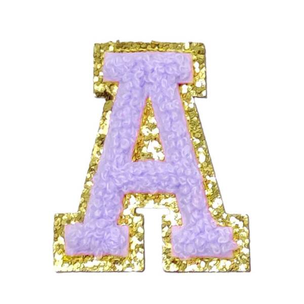 Mea Living Buchstabensticker "A" flieder/gold Glitter Mea Living Buchstabensticker "A" flieder/gold Glitter
