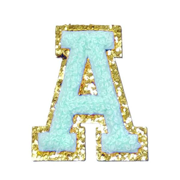 Mea Living Buchstabensticker "A" mint/gold Glitter Mea Living Buchstabensticker "A" mint/gold Glitter