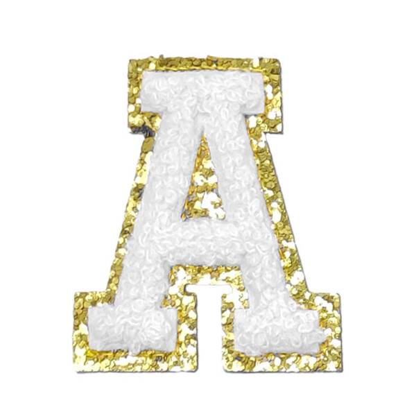 Mea Living Buchstabensticker "A" weiß/gold Glitter Mea Living Buchstabensticker "A" weiß/gold Glitter