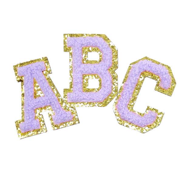 Mea Living Buchstabensticker "B" flieder/gold Glitter Hotsell