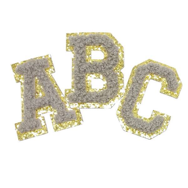 Mea Living Buchstabensticker "B" grau/gold Glitter im Angebot