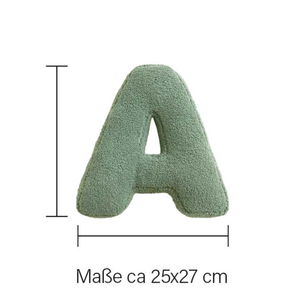 Mea Living Buchstabenkissen "A" grün Exklusive Angebote