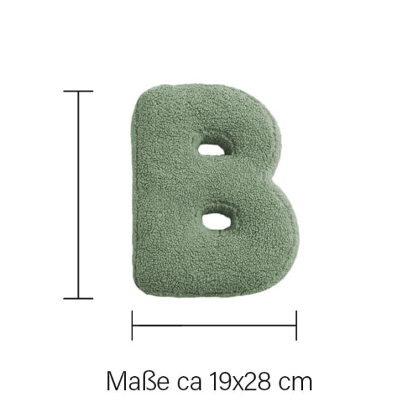 Mea Living Buchstabenkissen "B" grün Neuheiten