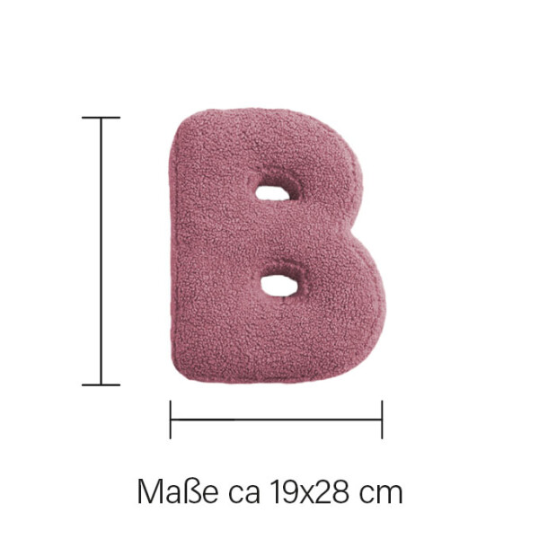 Mea Living Buchstabenkissen "B" rose Bestseller