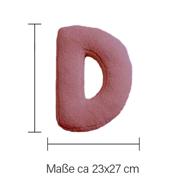 Mea Living Buchstabenkissen "D" rose Riesige Ersparnisse