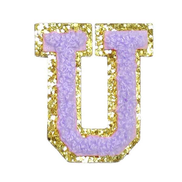 Mea Living Buchstabensticker "U" flieder/gold Glitter Bis zu 55% Rabatt