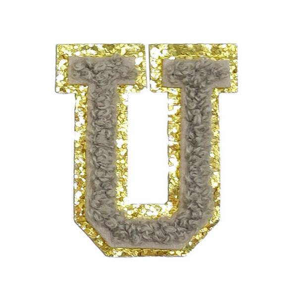 Mea Living Buchstabensticker "U" grau/gold Glitter Discount Store für neue Produkte
