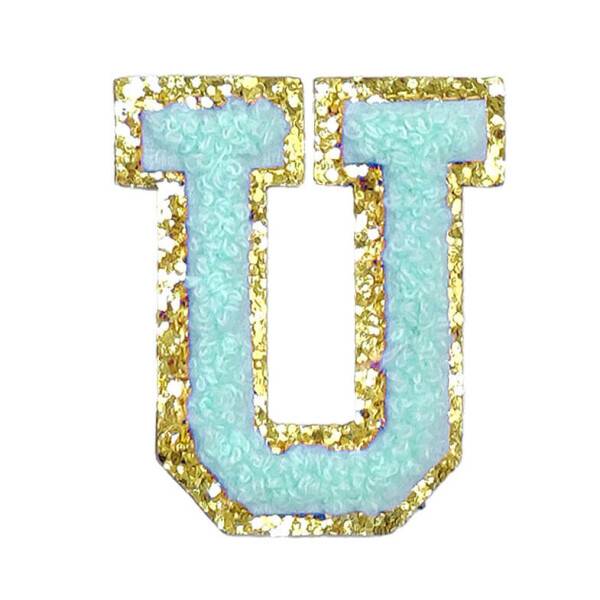 Mea Living Buchstabensticker "U" mint/gold Glitter Nur noch ein Tag übrig