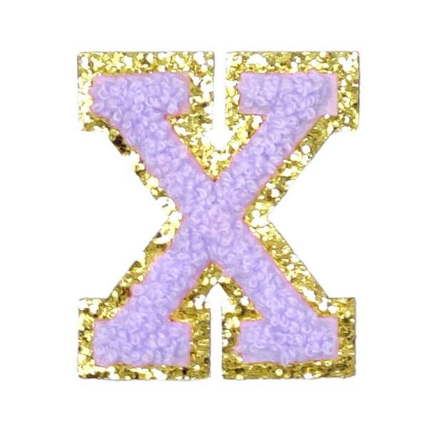 Mea Living Buchstabensticker "X" flieder/gold Glitter Rabatte dieses Monats