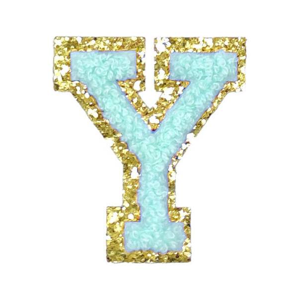 Mea Living Buchstabensticker "Y" mint/gold Glitter