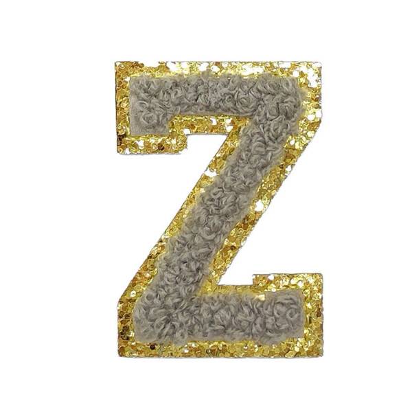 Mea Living Buchstabensticker "Z" grau/gold Glitter Blitzverkäufe
