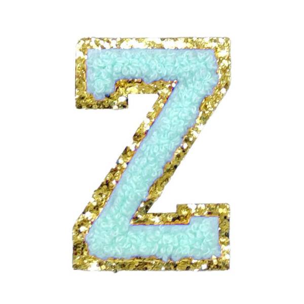 Mea Living Buchstabensticker "Z" mint/gold Glitter