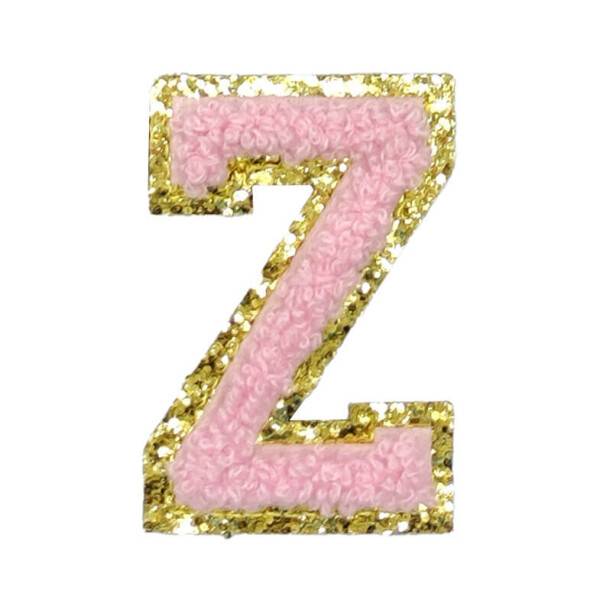 Mea Living Buchstabensticker "Z" rosa/gold Glitter