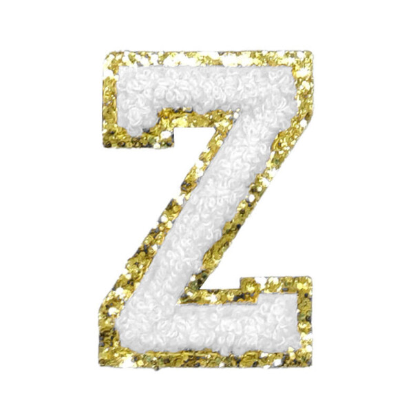 Mea Living Buchstabensticker "Z" weiß/gold Glitter Fabrikpreis