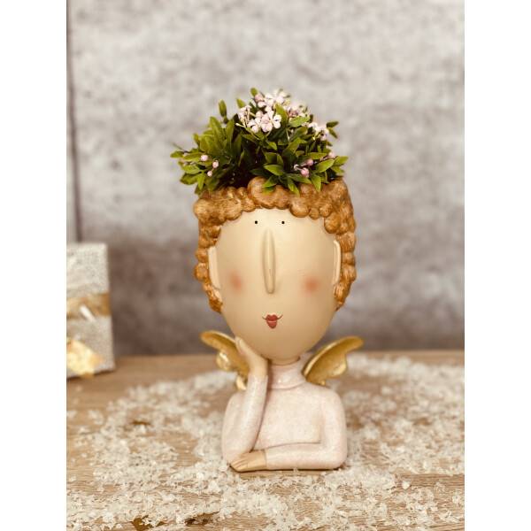 Mea Living Engel Mara klein rosa/gold 11cm x 9,5cm 18cm Zeitbegrenzte Promotion