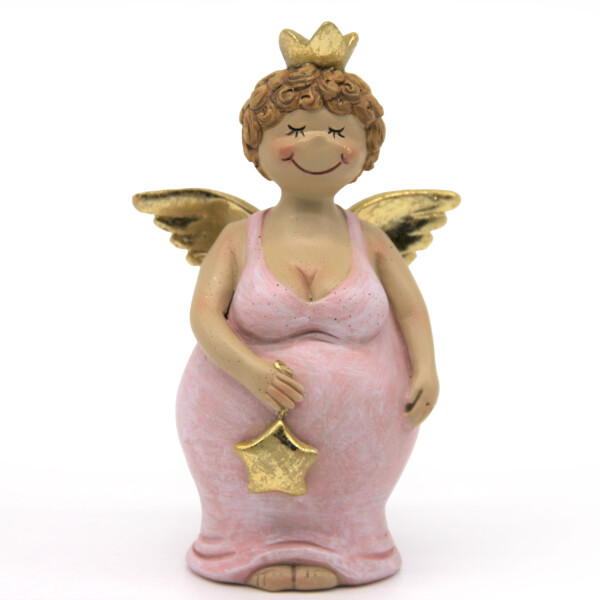 Mea Living Engel Marie rosa/gold klein 6,5cm x 4cm x 11,5 cm