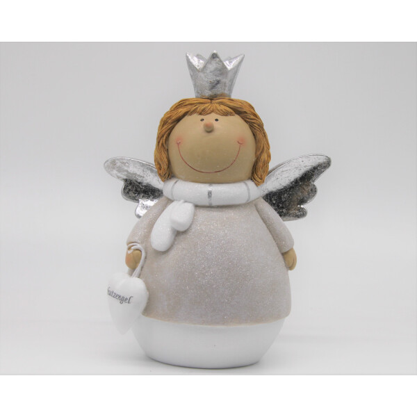 Mea Living Engel Sabine beige/silber groß 19cm x 13cm x25cm