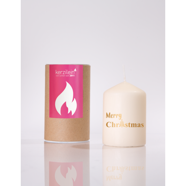 Mea Living Flämmchen, gold "Merry Christmas Baum"