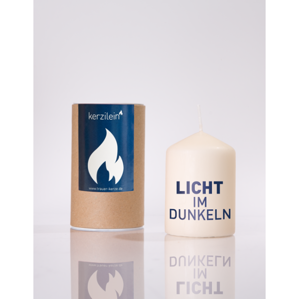 Mea Living Flämmchen, dunkelblau "LICHT IM DUNKELN"