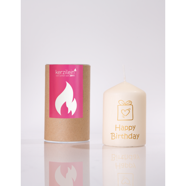 Mea Living Flämmchen, gold "HAPPY BIRTHDAY PAKET"