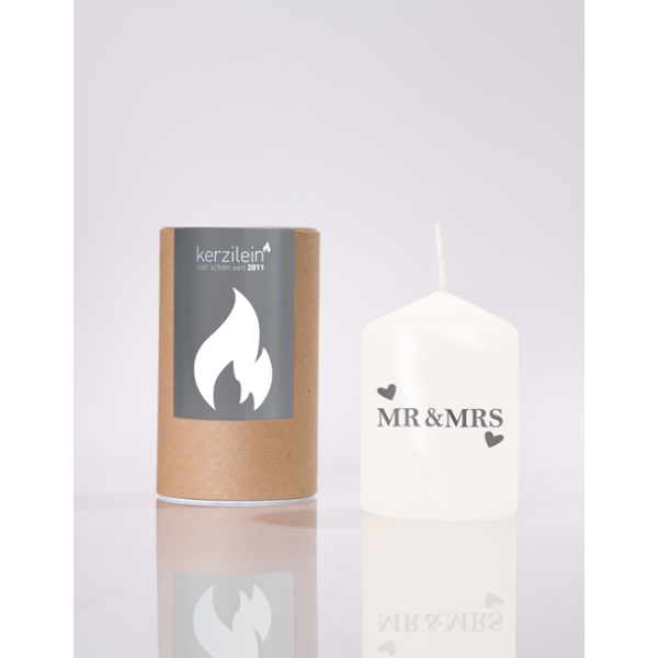 Mea Living Flämmchen, weiß/anthrazit "Mr&Mrs Herzen" Große Rabatte
