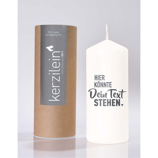 Mea Living Flamme mit eigenem Text. mit Hülse Neuheiten