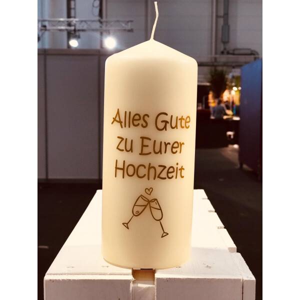 Mea Living Flamme, gold "Alles Gute zu Eurer Hochzeit Gläser" Bestseller