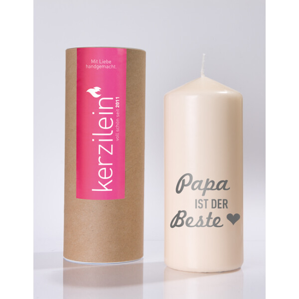 Mea Living Flamme, grau "PAPA IST DER BESTE"