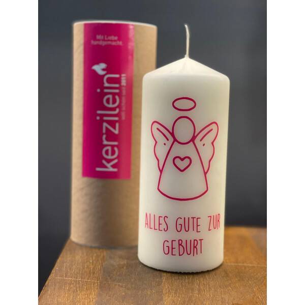Mea Living Flamme, pink "Alles Gute zur Geburt" Begrenzte Freigabe
