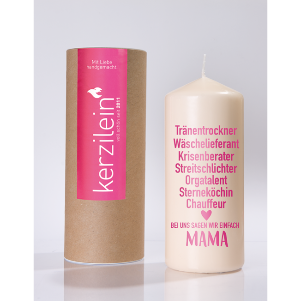 Mea Living Flamme, pink "MAMA TRÄNENTROCKNER"