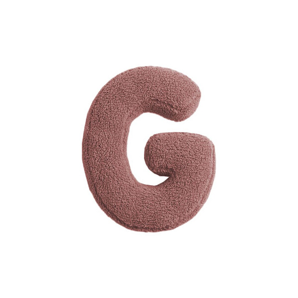 Mea Living Buchstabenkissen "G" rose Fabrikladen