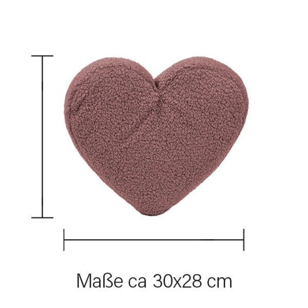 Mea Living Buchstabenkissen "Herz" rose 50% Rabatt für begrenzte Zeit