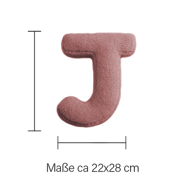 Mea Living Buchstabenkissen "J" rose Verkauf