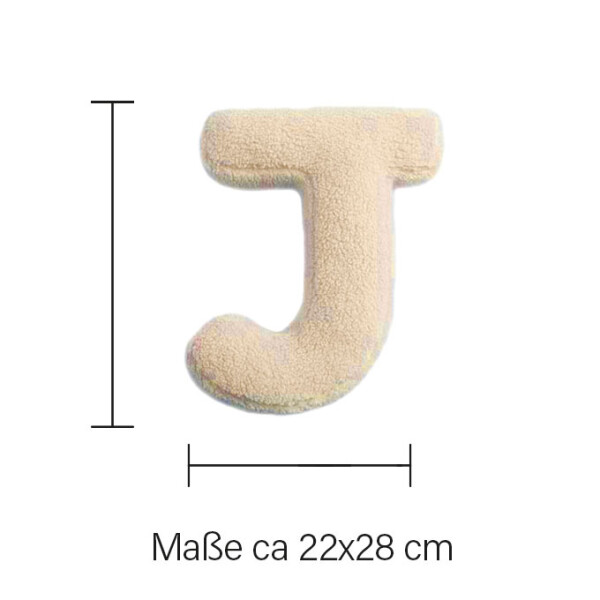 Mea Living Buchstabenkissen "J" wollweiss Angebote