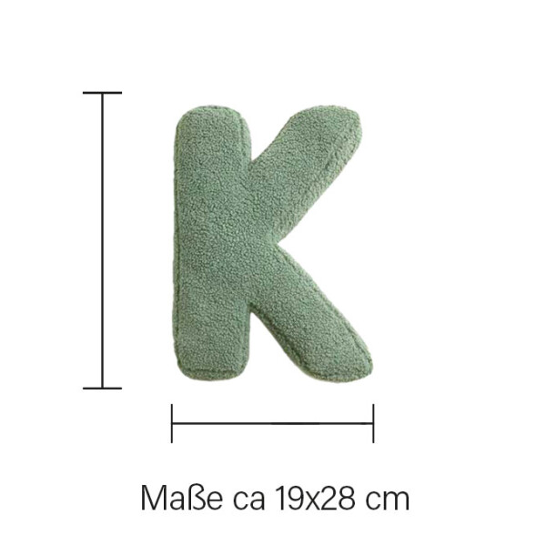 Mea Living Buchstabenkissen "K" grün Hotsell