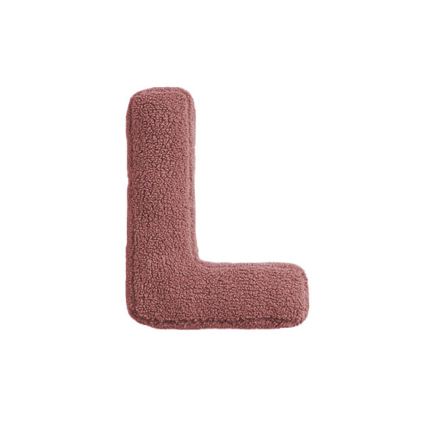 Mea Living Buchstabenkissen "L" rose Fabrikverkauf